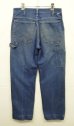 画像4: 80'S DICKIES チビタグ デニム ペインターパンツ インディゴ 42TALONジップ W32L32 USA製 (VINTAGE) (4)