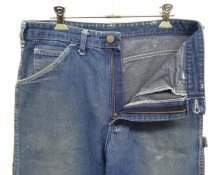 他の写真1: 80'S DICKIES チビタグ デニム ペインターパンツ インディゴ 42TALONジップ W32L32 USA製 (VINTAGE)