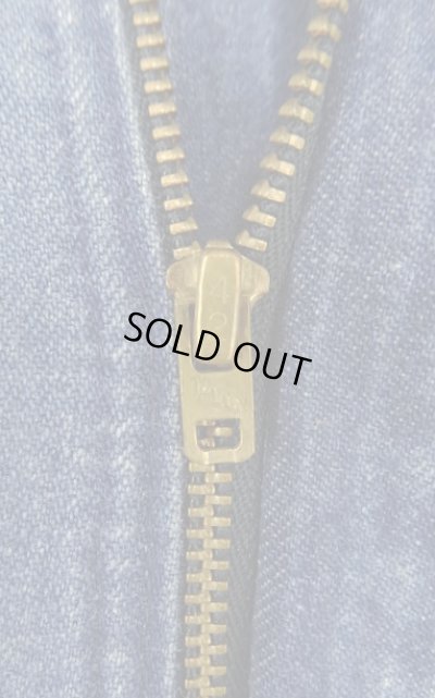 画像3: 80'S DICKIES チビタグ デニム ペインターパンツ インディゴ 42TALONジップ W32L32 USA製 (VINTAGE)