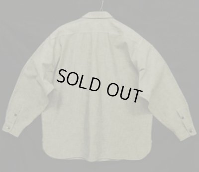 画像6: 90'S RALPH LAUREN "DONINGTON" シャンブレー チンスト＆マチ付き 長袖 ワークシャツ ブラック (VINTAGE)