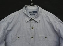 他の写真1: 90'S RALPH LAUREN "COWBOY WORKSHIRT" コットン 長袖 ワークシャツ ストライプ柄 (VINTAGE)