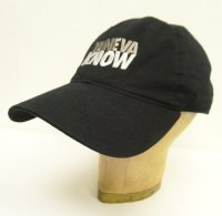 YA NEVA KNOW 6パネル ベースボールキャップ ブラック (USED)