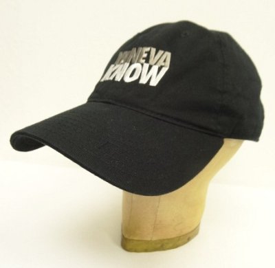 画像1: YA NEVA KNOW 6パネル ベースボールキャップ ブラック (USED)