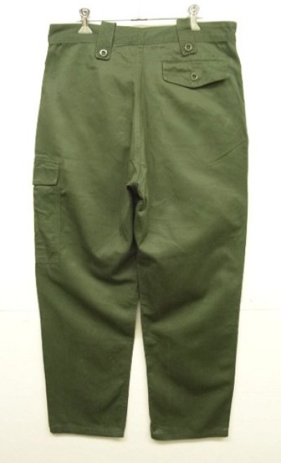画像5: 70'S ベルギー軍 "左右非対称ポケット" プリーツ入り カーゴパンツ ミリタリーグリーン 5DE (VINTAGE)