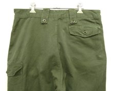 他の写真3: 70'S ベルギー軍 "左右非対称ポケット" プリーツ入り カーゴパンツ ミリタリーグリーン 6FF (VINTAGE)