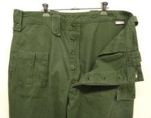 他の写真1: 80'S ベルギー軍 "左右非対称ポケット" プリーツ入り カーゴパンツ ミリタリーグリーン M8G (VINTAGE)