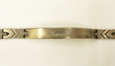 画像2: シルバー925 IDブレスレット シルバー メキシコ(TAXCO)製 (VINTAGE)