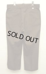 80'S DICKIES 874 チビタグ ワークパンツ ブラウン TALONジップ W36L29 USA製 (VINTAGE)