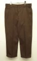画像3: 80'S DICKIES 874 チビタグ ワークパンツ ブラウン TALONジップ W36L29 USA製 (VINTAGE) (3)