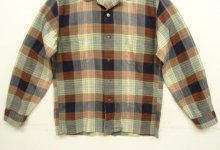 他の写真3: 50'S McGREGOR コットン 長袖 オープンカラーシャツ チェック柄 USA製 (VINTAGE)