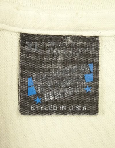 画像2: 90'S AIKI-DO TASSIN "YIN & YANG" シングルステッチ 両面プリント 半袖 Tシャツ ホワイト USA製 (VINTAGE)