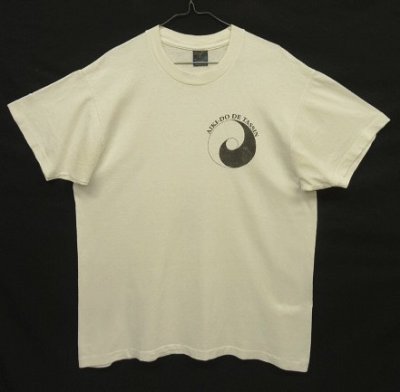 画像1: 90'S AIKI-DO TASSIN "YIN & YANG" シングルステッチ 両面プリント 半袖 Tシャツ ホワイト USA製 (VINTAGE)