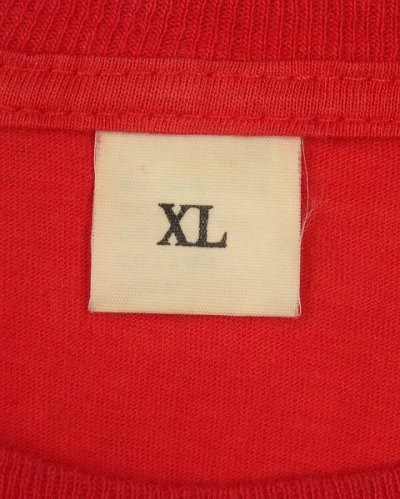 画像2: 80'S~90'S 中国長城 シングルステッチ 染み込みプリント 半袖 Tシャツ レッド (VINTAGE)