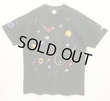90'S DAN GILBERT シングルステッチ 全面プリント 半袖 Tシャツ ブラック USA製 (VINTAGE)