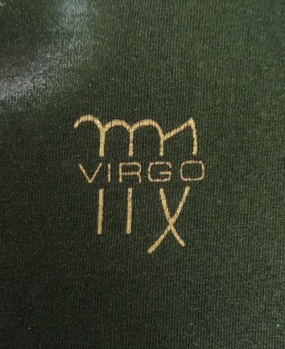 画像4: 90'S VIRGO シングルステッチ 全面プリント 半袖 Tシャツ ブラック USA製 (VINTAGE)