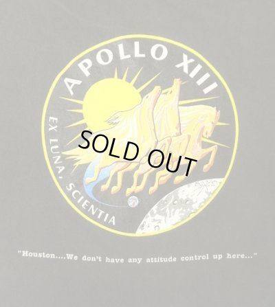 画像5: 90'S APOLLO 13 シングルステッチ 両面プリント 半袖 Tシャツ ブラック USA製 (VINTAGE)