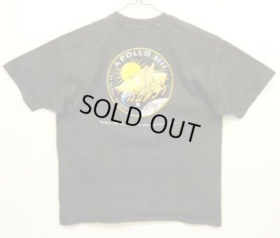 画像4: 90'S APOLLO 13 シングルステッチ 両面プリント 半袖 Tシャツ ブラック USA製 (VINTAGE)