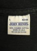 画像2: 90'S JOHN HENRY シングルステッチ ポケット付き 半袖 Tシャツ ブラック USA製 (VINTAGE) (2)