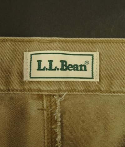 画像2: 90'S LL Bean コットン ツープリーツ チノパンツ タン (VINTAGE)