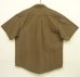 画像3: 00'S LL Bean コットン 半袖 ワークシャツ ブラウン (VINTAGE) (3)