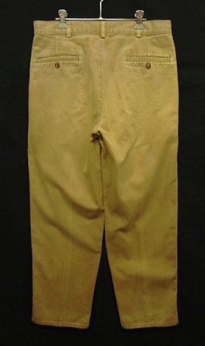 画像4: 90'S LL Bean コットン ツープリーツ チノパンツ タン (VINTAGE)