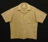 60'S TOWNCRAFT "PENN-PREST" 半袖 オープンカラーシャツ ベージュ (VINTAGE)
