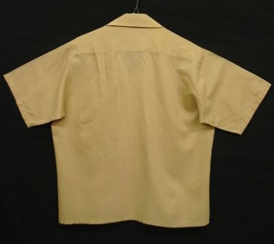 画像3: 60'S TOWNCRAFT "PENN-PREST" 半袖 オープンカラーシャツ ベージュ (VINTAGE)