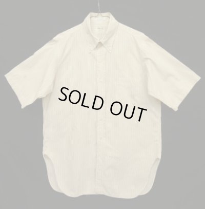 画像1: 60'S ALFRED'S 6ボタン ポプリン 半袖 BDシャツ ストライプ柄 (VINTAGE)