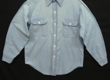他の写真3: 70'S BIG MAC コットン100% 耳付き シャンブレーシャツ ブルー USA製 (VINTAGE)