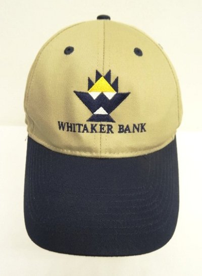 画像2: WHITAKER BANK 6パネル ツートンカラー ベースボールキャップ ベージュ/ネイビー (USED)