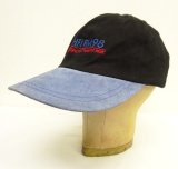 CHFI FM98 6パネル スウェード/コットン ツートンカラー ベースボールキャップ ブラック/ブルー (USED)