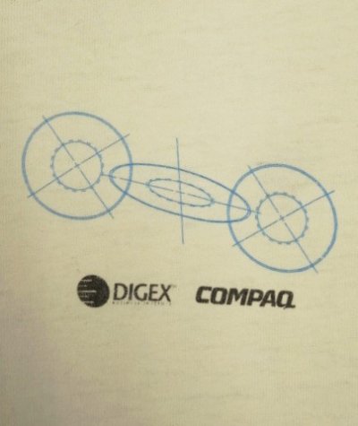 画像5: 90'S DIGEX + COMPAQ 両面プリント 半袖 Tシャツ ホワイト USA製 (VINTAGE)