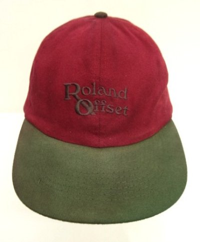 画像2: ROLLAND OFFSET 6パネル ツートンカラー ベースボールキャップ バーガンディ/オリーブ (USED)