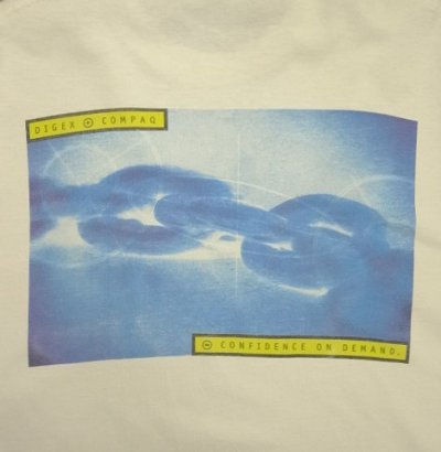 画像2: 90'S DIGEX + COMPAQ 両面プリント 半袖 Tシャツ ホワイト USA製 (VINTAGE)