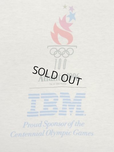 画像3: 90'S IBM "ATLANTA 1996" シングルステッチ 半袖 Tシャツ アッシュグレー USA製 (VINTAGE)