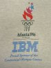 画像3: 90'S IBM "ATLANTA 1996" シングルステッチ 半袖 Tシャツ アッシュグレー USA製 (VINTAGE) (3)