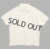 80'S CHEMISE LACOSTE ポロシャツ ホワイト フランス製 (VINTAGE)