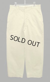 60'S アメリカ軍 US ARMY コットン100% チノパンツ RAPID製アルミジップ W33L31 (VINTAGE)