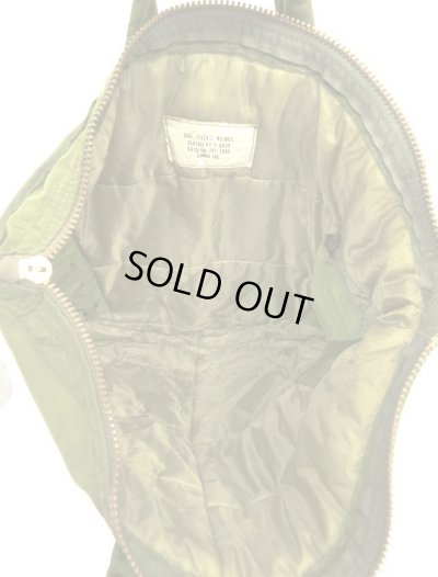 画像5: 80'S アメリカ軍 USAF フライヤーズ ヘルメットバッグ SERVALブラスジップ ツートンカラー (VINTAGE)