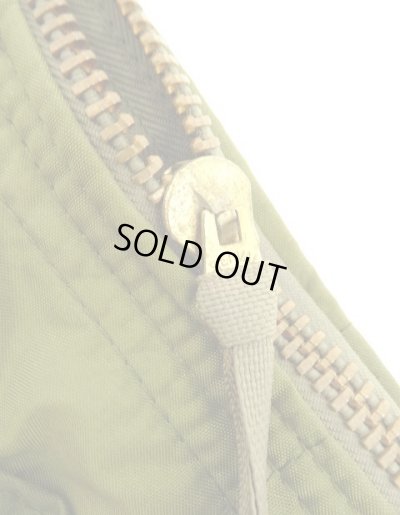 画像3: 80'S アメリカ軍 USAF フライヤーズ ヘルメットバッグ SERVALブラスジップ ツートンカラー (VINTAGE)