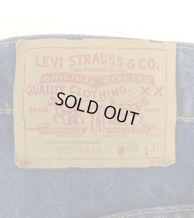 画像4: 80'S LEVIS 505 デニム インディゴ W38L30 USA製 (VINTAGE)