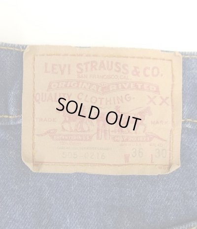 画像4: 80'S LEVIS 505 デニム インディゴ W36L30 USA製 (VINTAGE)