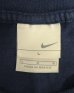 画像2: 00'S NIKE 銀タグ SWOOSHセンターロゴ刺繍 長袖 Tシャツ ネイビー (VINTAGE) (2)
