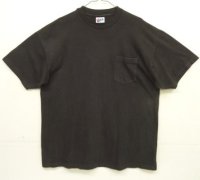 90'S STABLES II LOUNGE シングルステッチ バックプリント ポケット付き 半袖 Tシャツ ブラック (VINTAGE)
