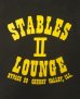 画像4: 90'S STABLES II LOUNGE シングルステッチ バックプリント ポケット付き 半袖 Tシャツ ブラック (VINTAGE) (4)