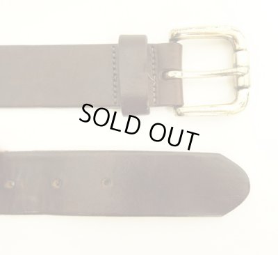 画像4: 00'S EDDIE BAUER "SOLID BRASSバックル" レザーベルト ブラウン USA製 (VINTAGE)