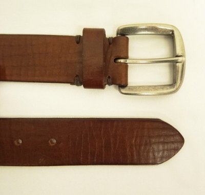 画像4: 90'S GAP "SOLID BRASSバックル" レザーベルト ブラウン (VINTAGE)