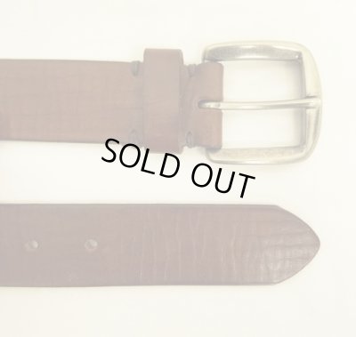 画像4: 90'S GAP "SOLID BRASSバックル" レザーベルト ブラウン (VINTAGE)