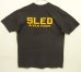 画像5: 80'S SLED AVIATION シングルステッチ 両面プリント 半袖 Tシャツ ブラック USA製 (VINTAGE)