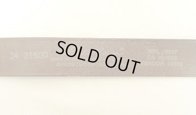 画像3: 00'S EDDIE BAUER "SOLID BRASSバックル" レザーベルト ブラウン USA製 (VINTAGE)